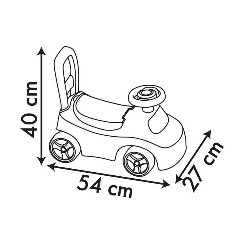 Smoby - 2 in 1 child car carrier - Disney Princess - Underseat storage