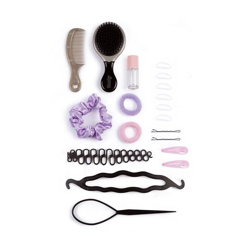 Smoby - Blonde styling head - Easy to style - 19 realistic accessories