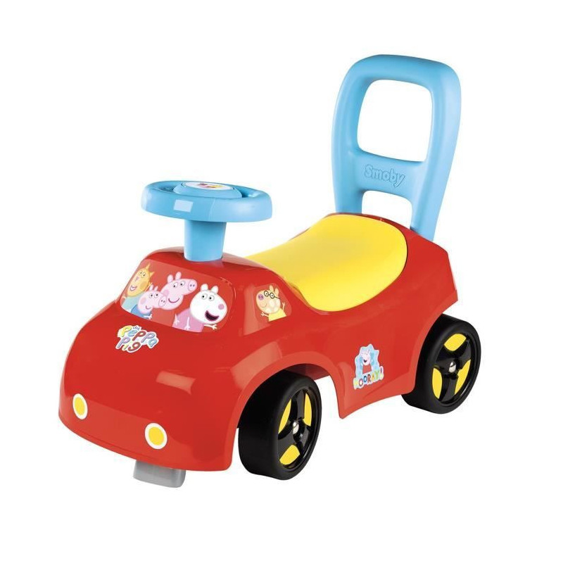Smoby - 2 in 1 child car carrier - Peppa Pig - Storage under the saddl