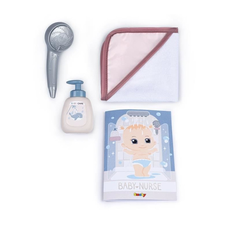 Baby Nurse - Shower - Bath cape + foam pusher - Removable and function