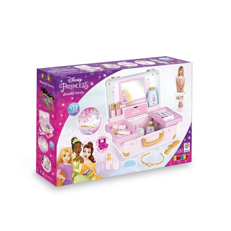Smoby - Disney Princess - Easy to carry beauty case - 13 accessories i