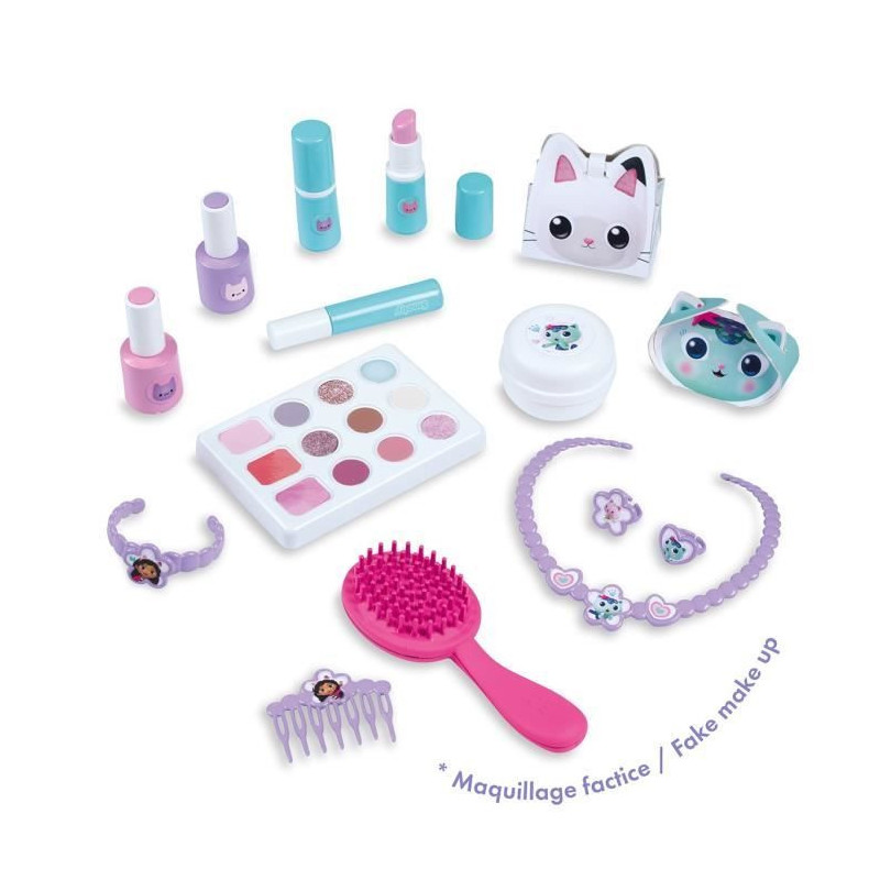 Smoby - Gabby and the Magic House - Easy to carry beauty case - 13 acc