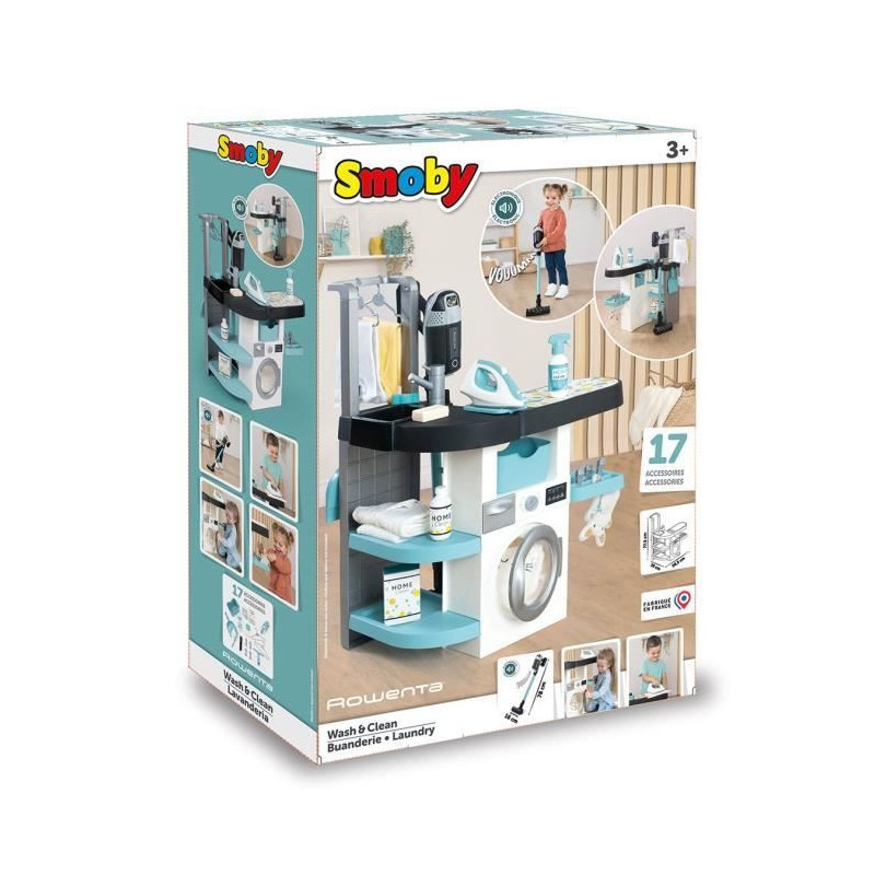 Smoby - Rowenta - Children's laundry room - Imitation game - Realistic