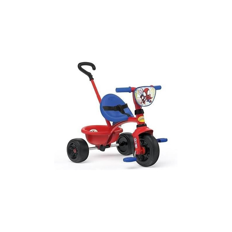 Smoby - Be Fun Tricycle - Spidey - Evolves from 15 months to 3 years -