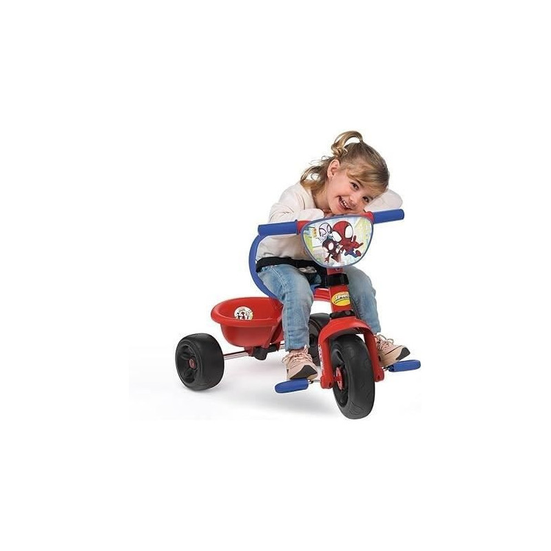 Smoby - Be Fun Tricycle - Spidey - Evolves from 15 months to 3 years -