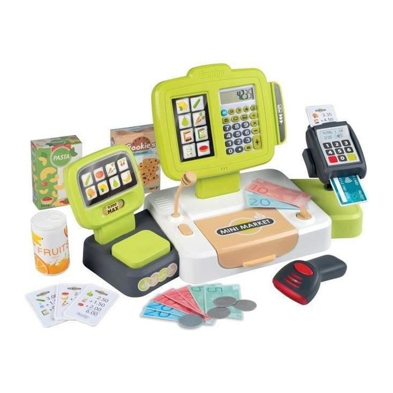 Smoby large cash register - 30 accessories included - ages 3