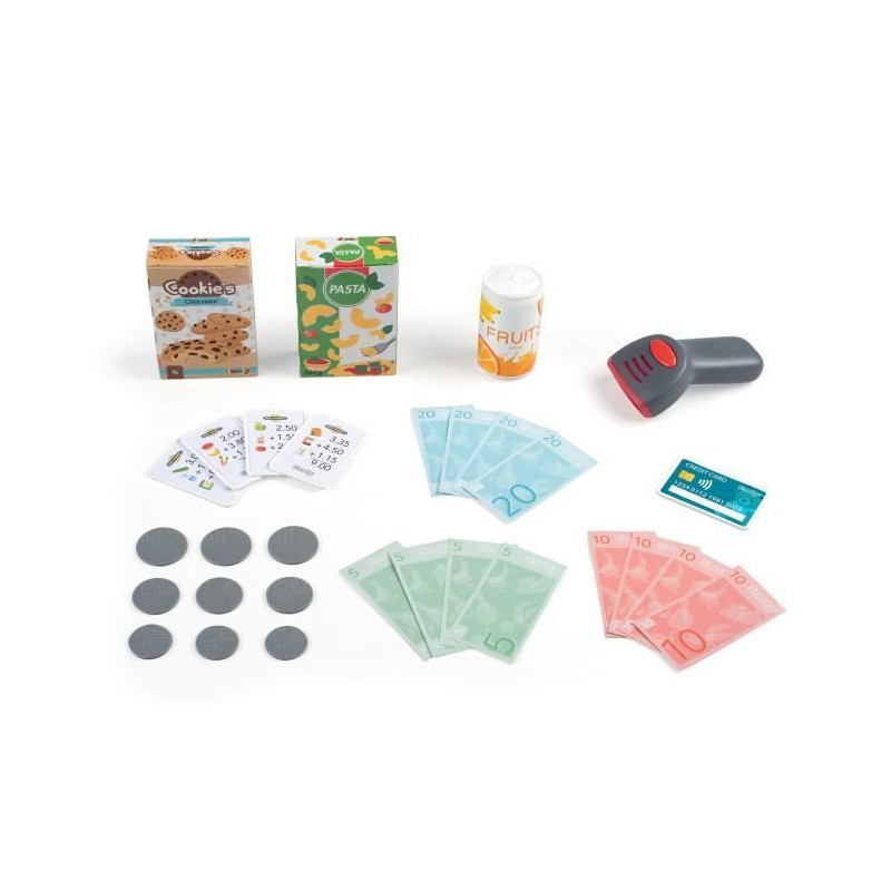 Smoby large cash register - 30 accessories included - ages 3