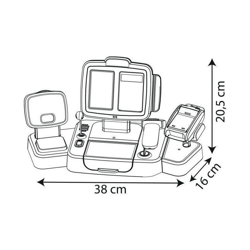 Smoby large cash register - 30 accessories included - ages 3