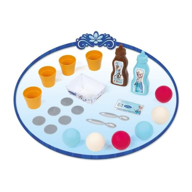 Smoby - Frozen - Ice Cream Shop - Child's Cash Register - 22 Accessori