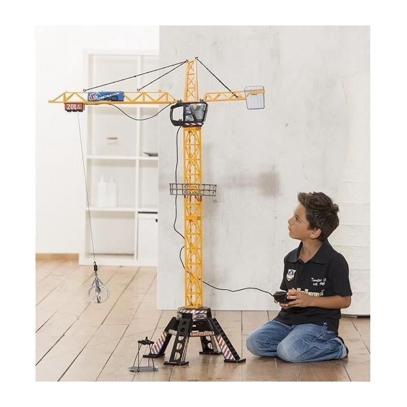 DICKIE - Wire-guided crane 120cm yellow