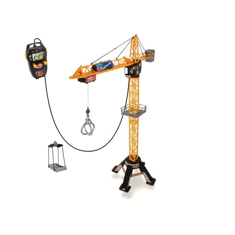 DICKIE - Wire-guided crane 120cm yellow