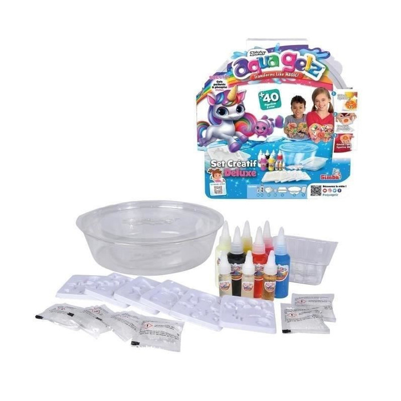 Simba - Aqua Gelz - Deluxe Creative Set - 3D Figure - Creative Kit for