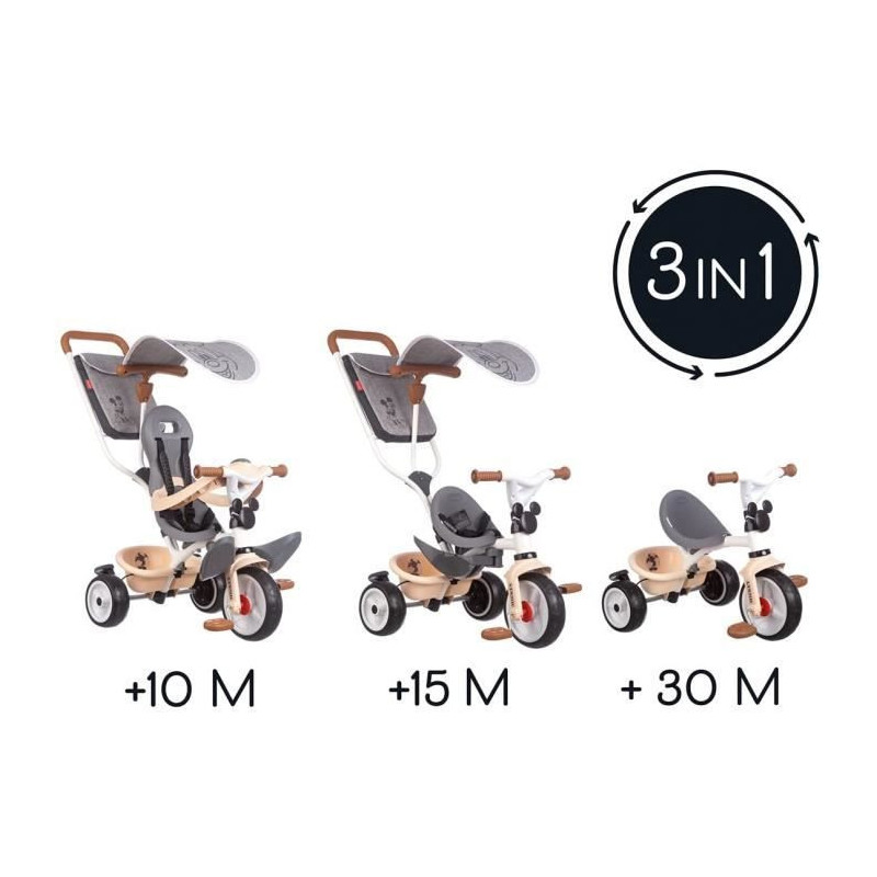 mickey tricycle baby ride plus