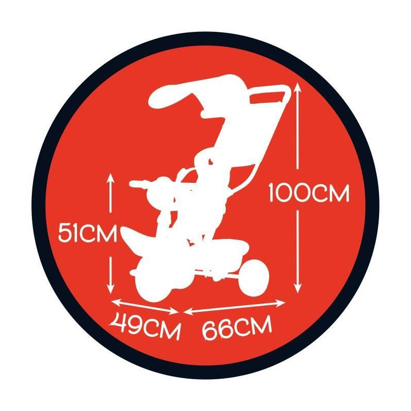 mickey tricycle baby ride plus