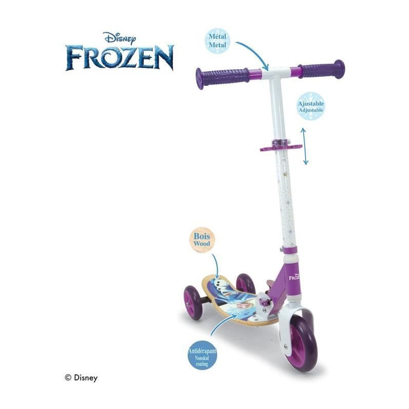 Frozen 3r foldable wooden scooter