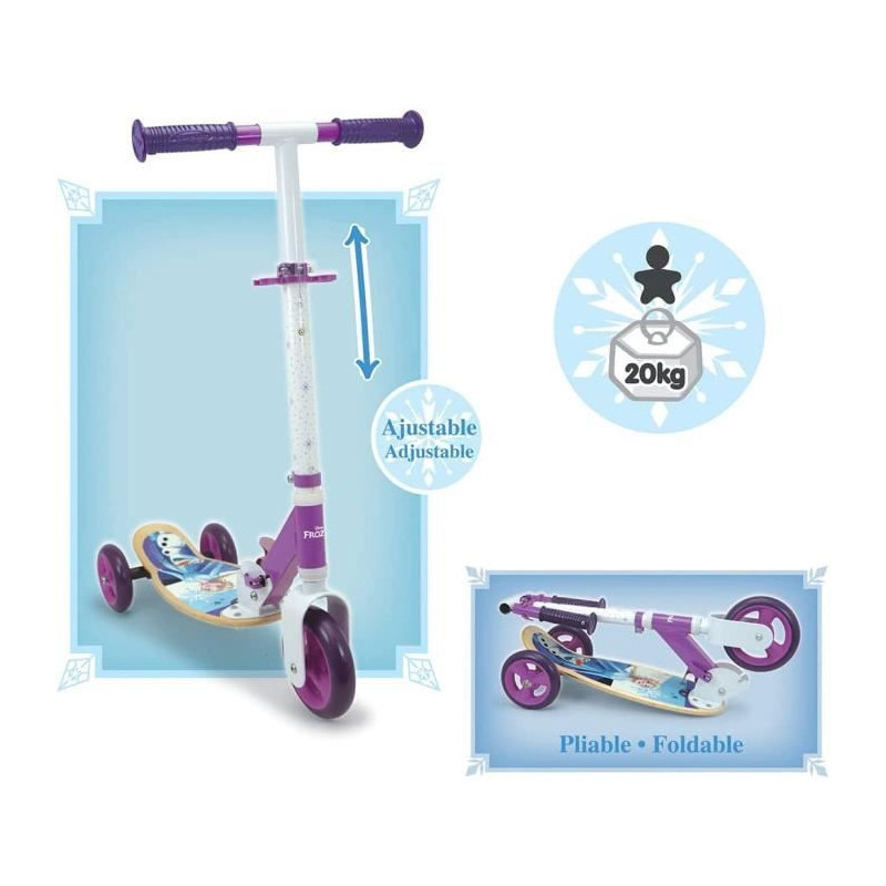 Frozen 3r foldable wooden scooter