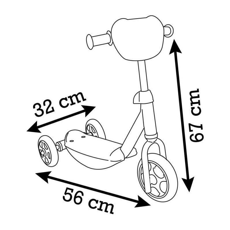 SMOBY - Stitch Scooter 3R