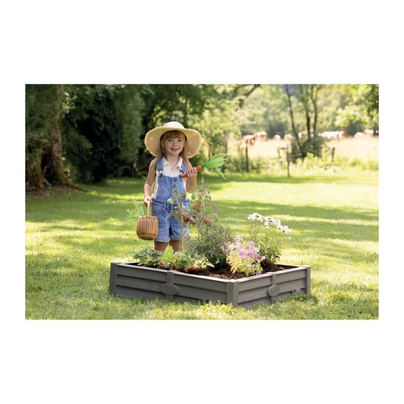 Smoby Bac Square Garden 2 in 1: Sand and square vegetable patch - 76x7