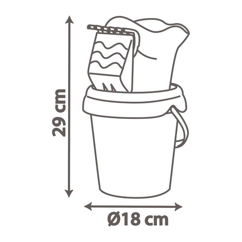SMOBY - Minnie Bucket MM Filled Watering Can