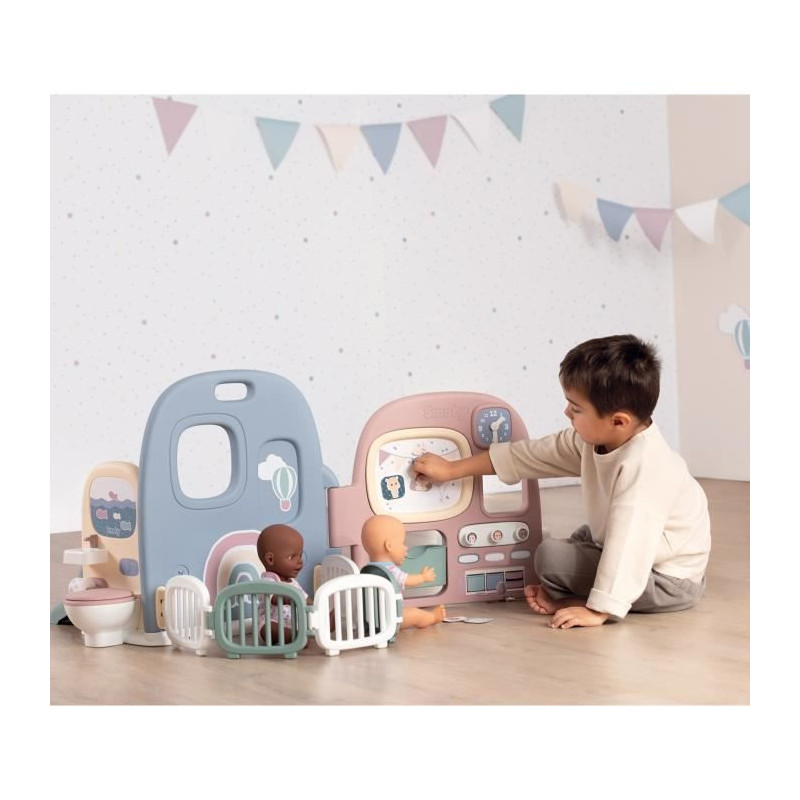Smoby - Baby Care - Nursery 5 Spaces + 27 Accessories