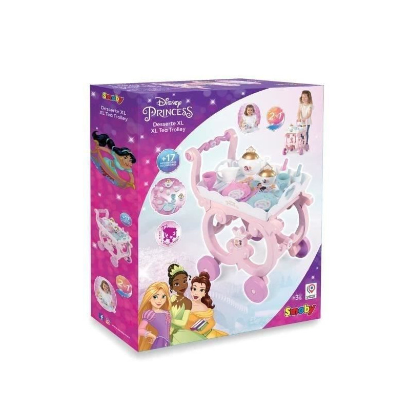Disney Princess XL Serving Trolley - Smoby - Unisex - Pink - 17 access