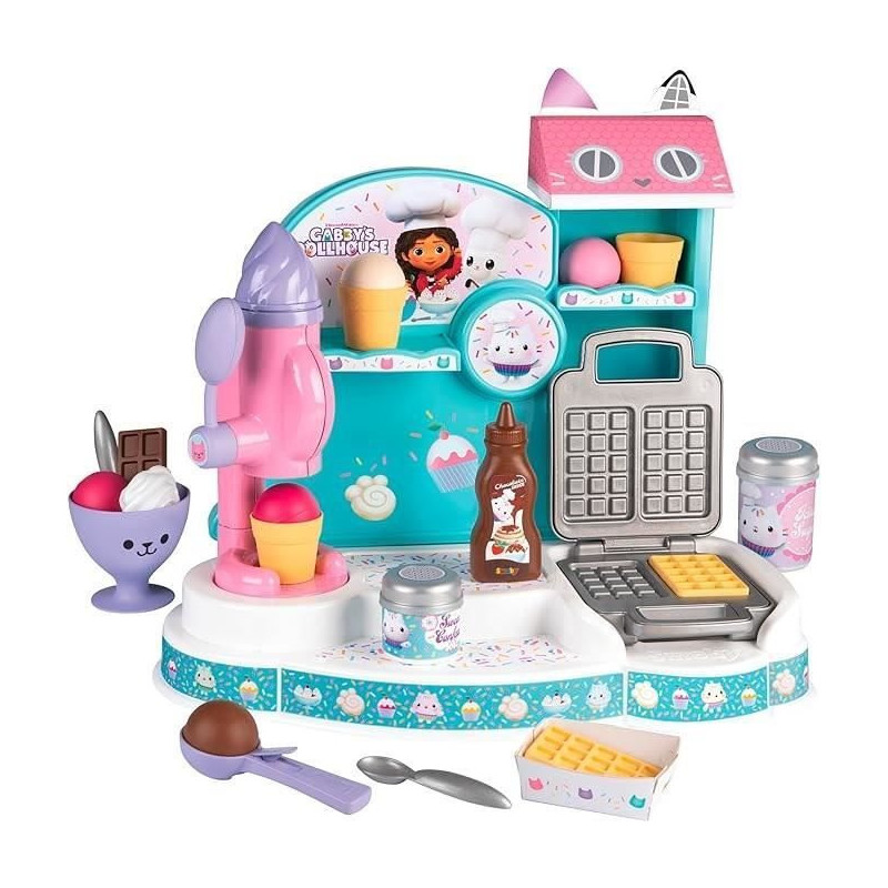 Gabby and the Magic House - Ice Cream Seller - Smoby - 20 Accessories