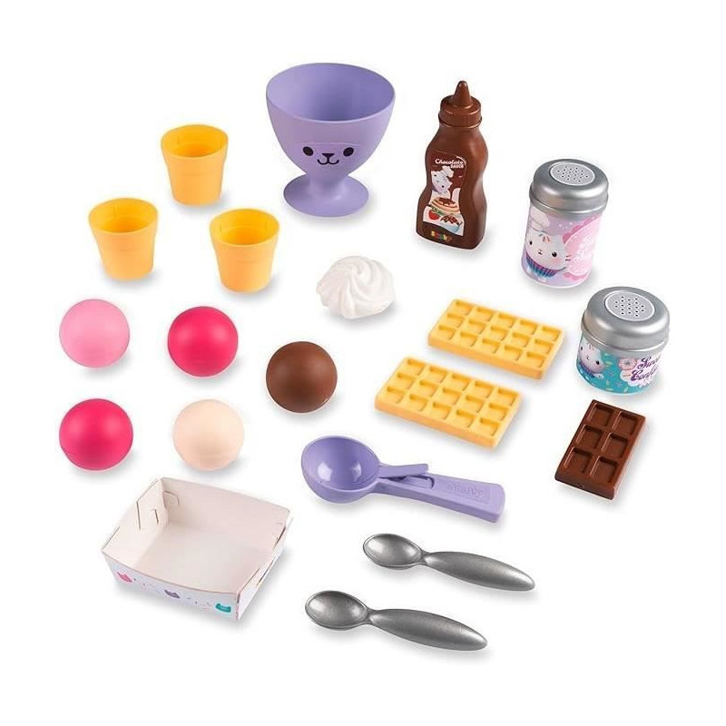 Gabby and the Magic House - Ice Cream Seller - Smoby - 20 Accessories