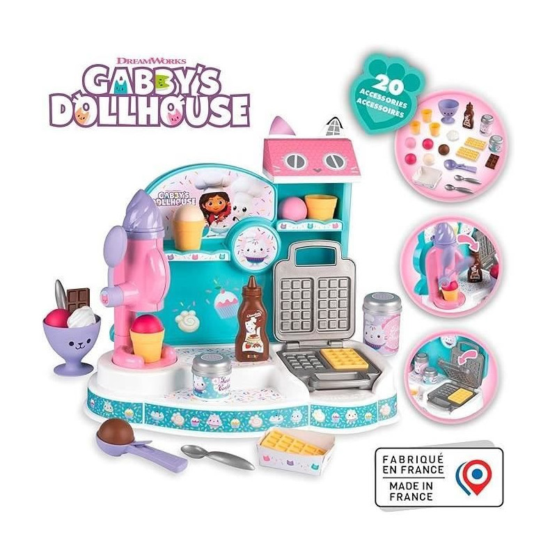 Gabby and the Magic House - Ice Cream Seller - Smoby - 20 Accessories
