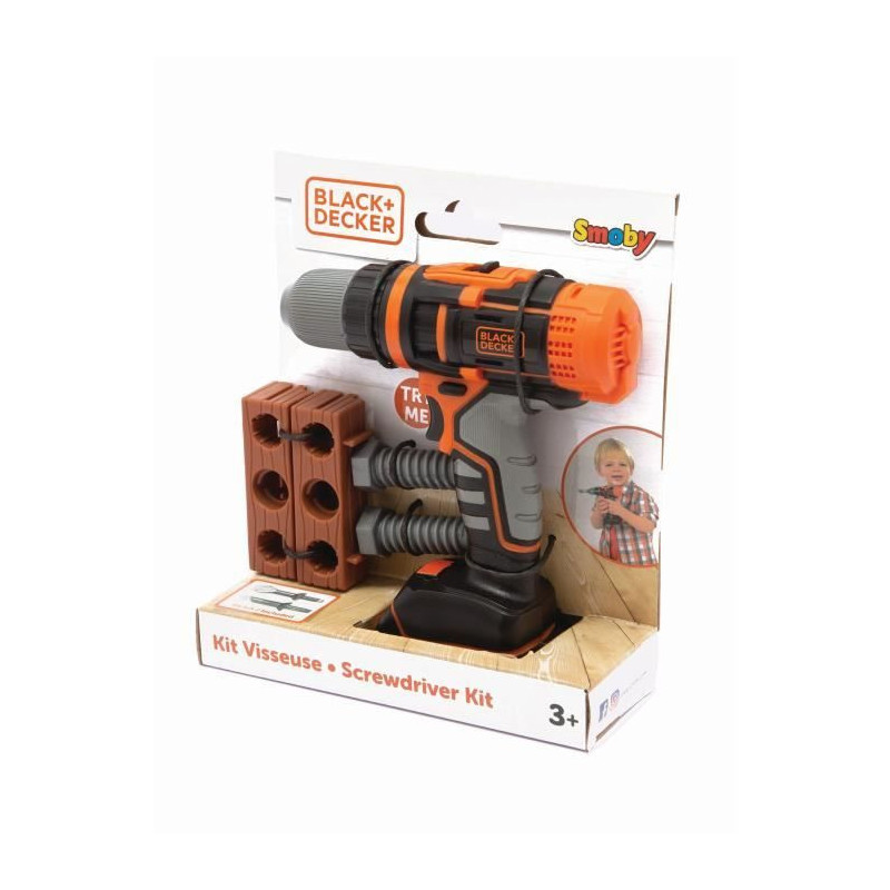 Smoby - Black+Decker - Mechanical Drill Driver