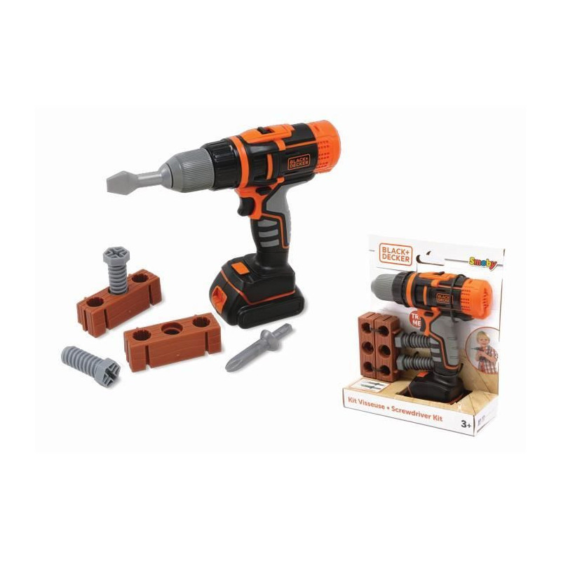 Smoby - Black+Decker - Mechanical Drill Driver