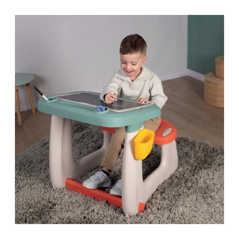 Small Schoolboy Desk - Smoby - 80 Accessories Included - Green - 63 x