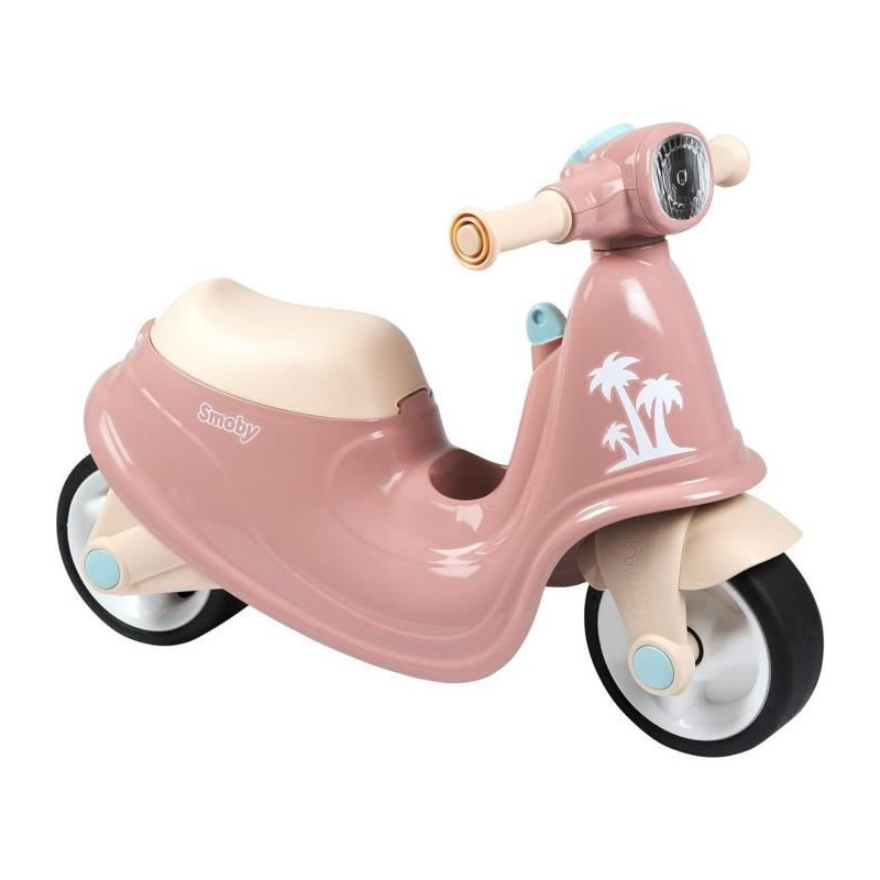 Smoby - Pink scooter carrier - Toy box - Silent wheels From 2 years ol
