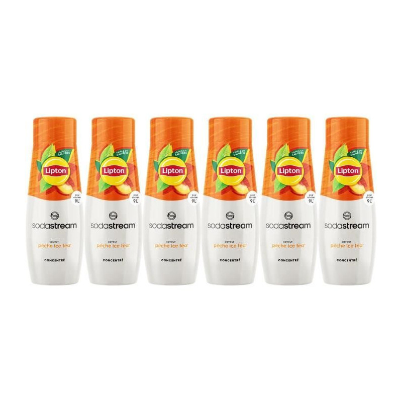 SODASTREAM Concentrates - Pack of 6 Lipton Ice Tea Concentrates - Up t