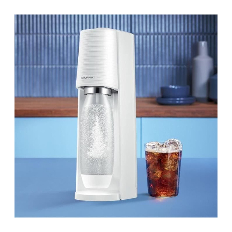 SODASTream TERRABILV - Machine Terra Blanche Pack 2 bottles LV + 1 CQC