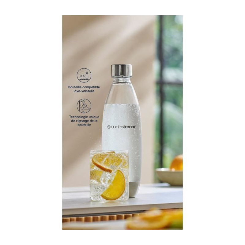 1L Fuse Metal Dishwasher Bottle - SODASTREAM