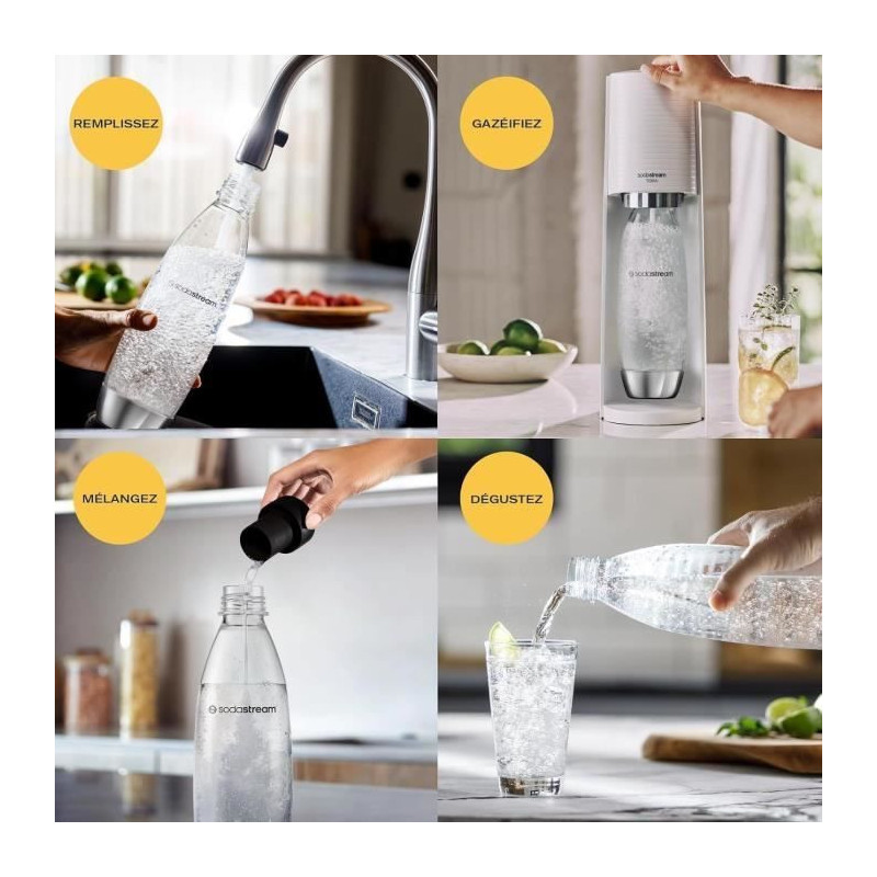1L Fuse Metal Dishwasher Bottle - SODASTREAM