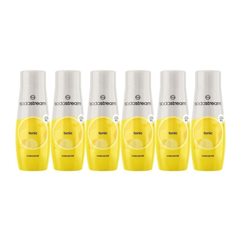 SODASTREAM Concentrates - Pack of 6 Tonic Concentrates - Up to 54L of