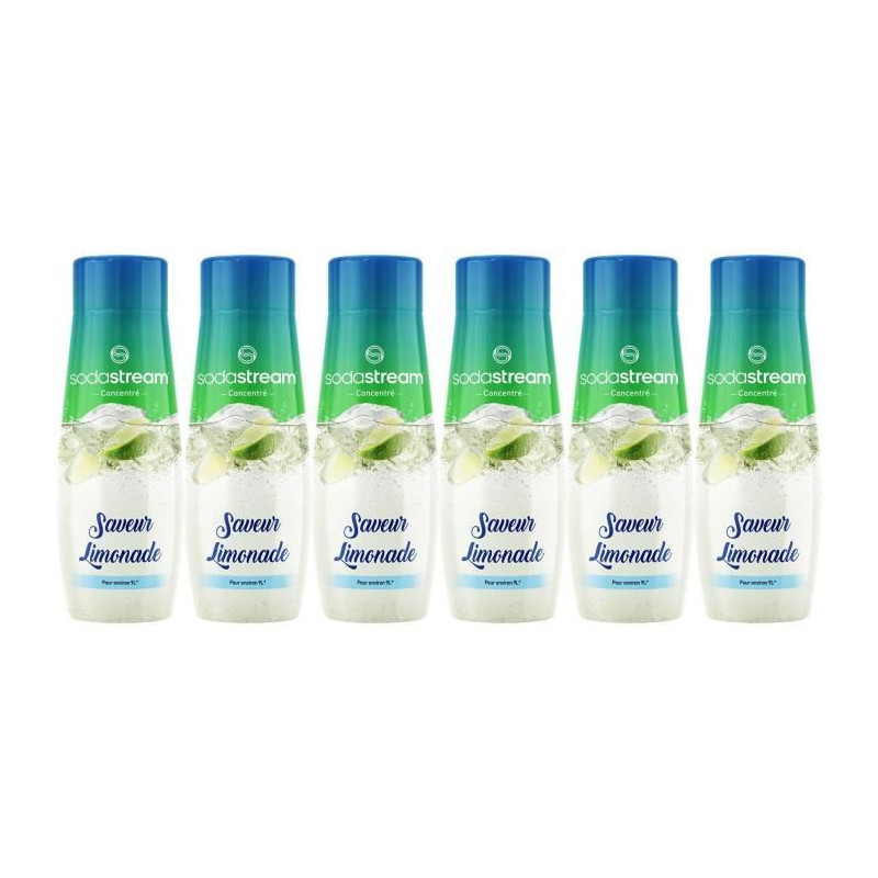 Sodastream - Pack of 6 LEMONADE Concentrates - 440ml