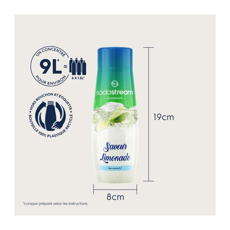 Sodastream - Pack of 6 LEMONADE Concentrates - 440ml