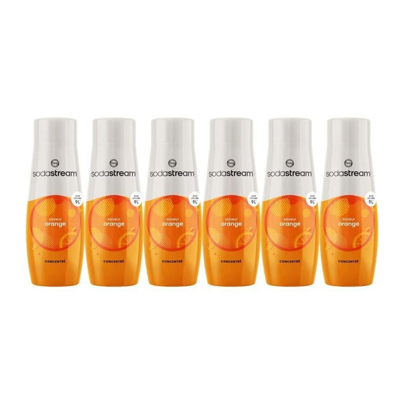 SODASTREAM Concentrates - Pack of 6 Orange Concentrates - Up to 54L of