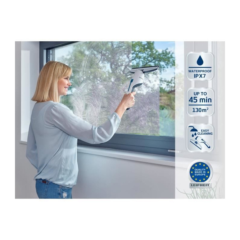 Leifheit 51030 - Nemo window vacuum cleaner - 60ml tank - 45min autono