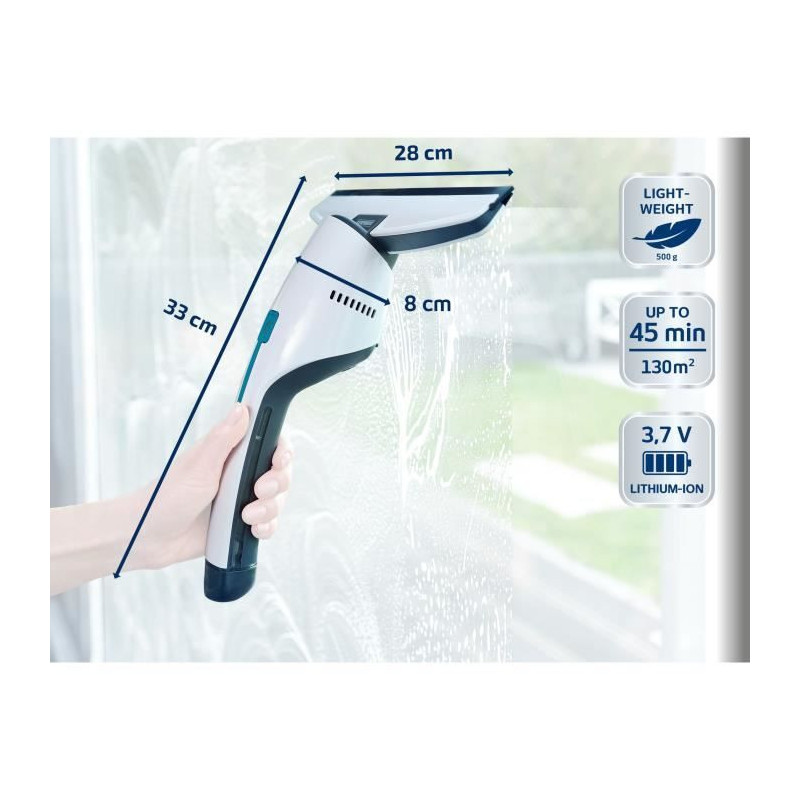 Leifheit 51030 - Nemo window vacuum cleaner - 60ml tank - 45min autono