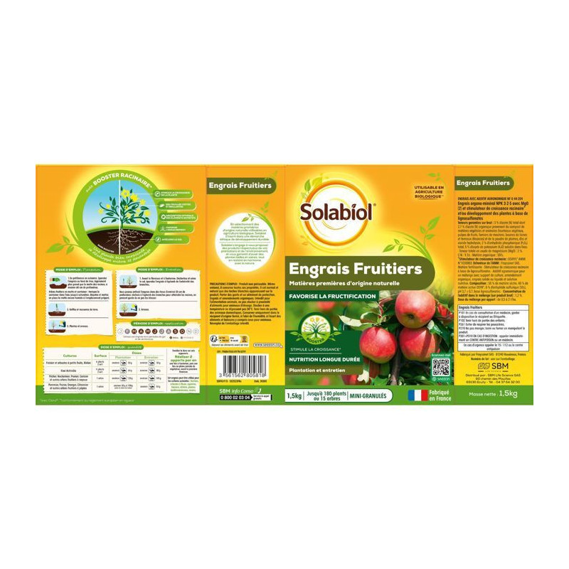 Solabiol Sofruy15 Fruit fertilizer - 1.5 kg