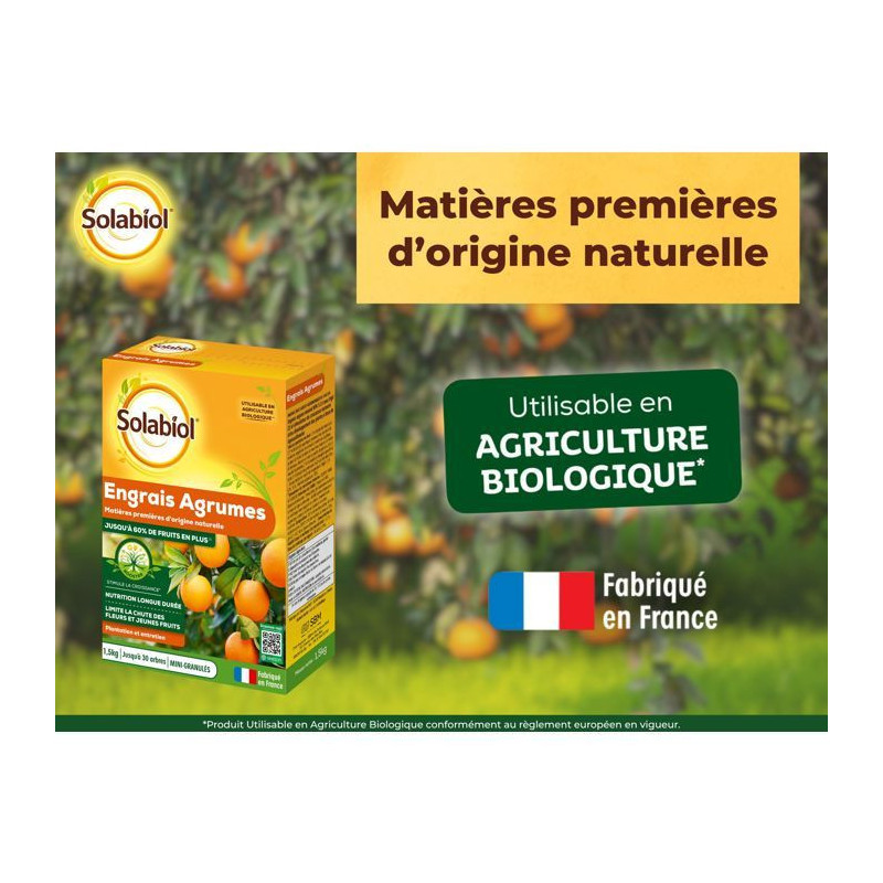 SOLABIOL SOAGY15 Citrus Fertilizer - 1.5 Kg