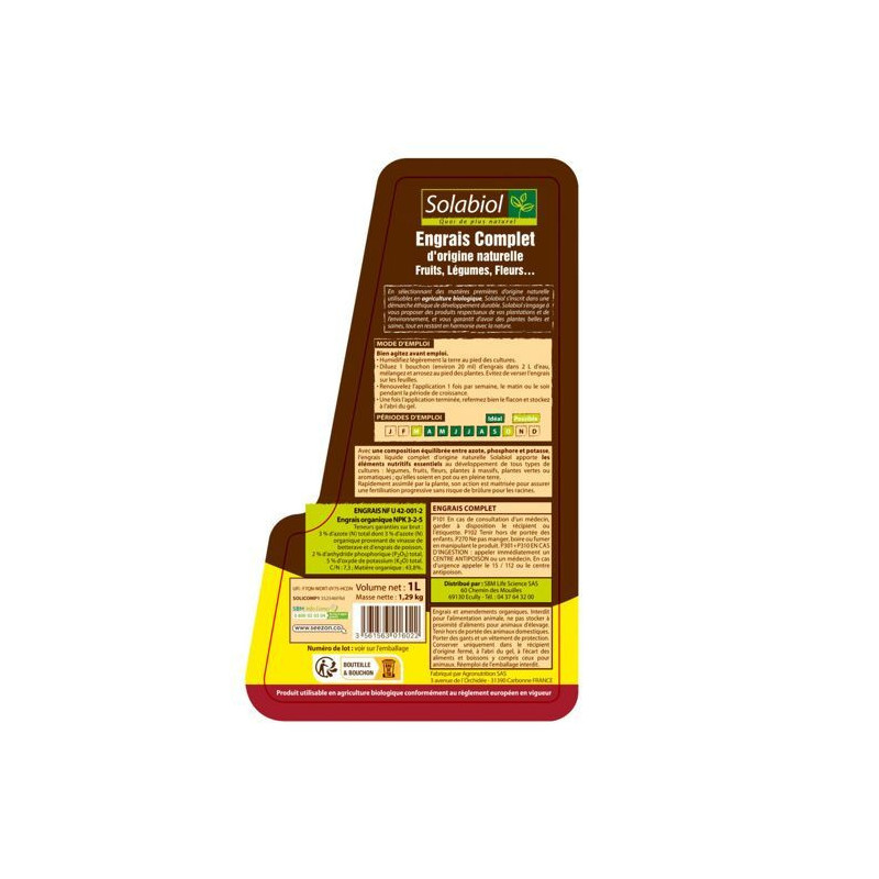 Solabiol solicomp1 Full liquid fertilizer 1L - Universal fertilizer |