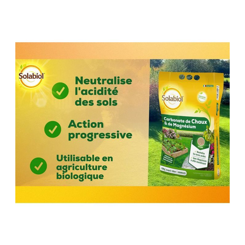 Solabiol Sochaux10 Lime and Magnesium Carbonate 10kg, efficient
