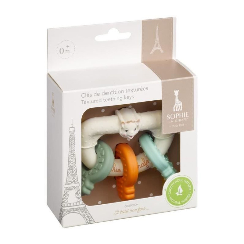 Textured teething keys - SOPHIE LA GIRAFE