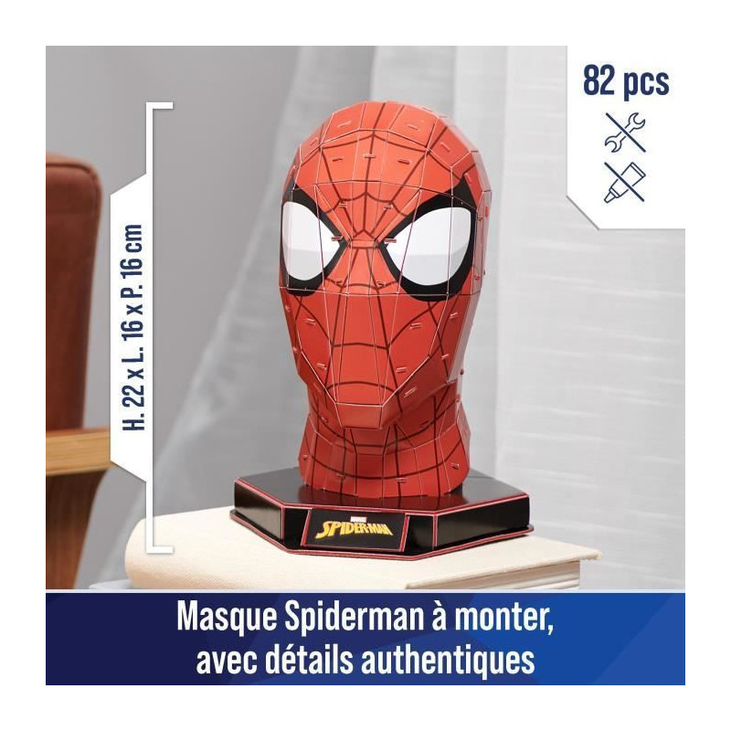SPIN MASTER SPIDERMAN MASK Marvel 4D Build