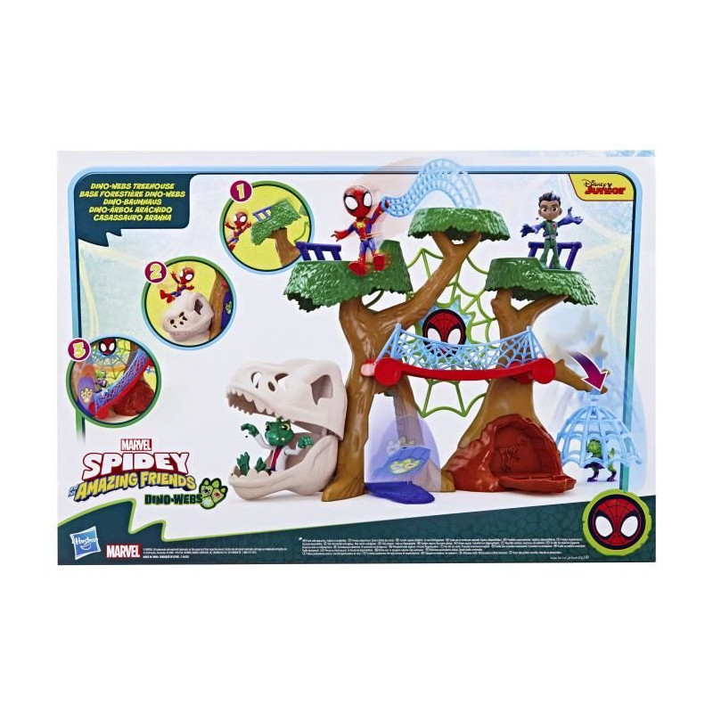 Spidey Dino-Webs Forest Base Playset, Superhero Figures and Accessorie