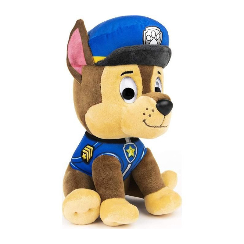 PAT PATROL - PLUSH 25 CM CHASE Paw Patrol Gund - 6058444 - soft and wa